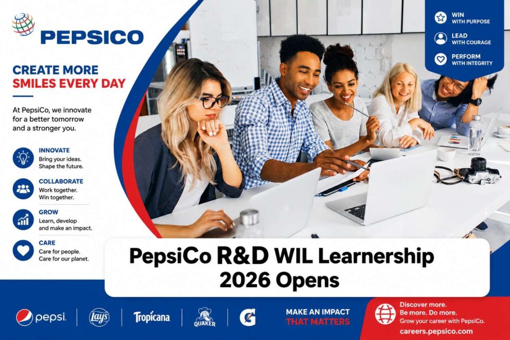 PepsiCo R&D WIL Learnership 2026 Opens
